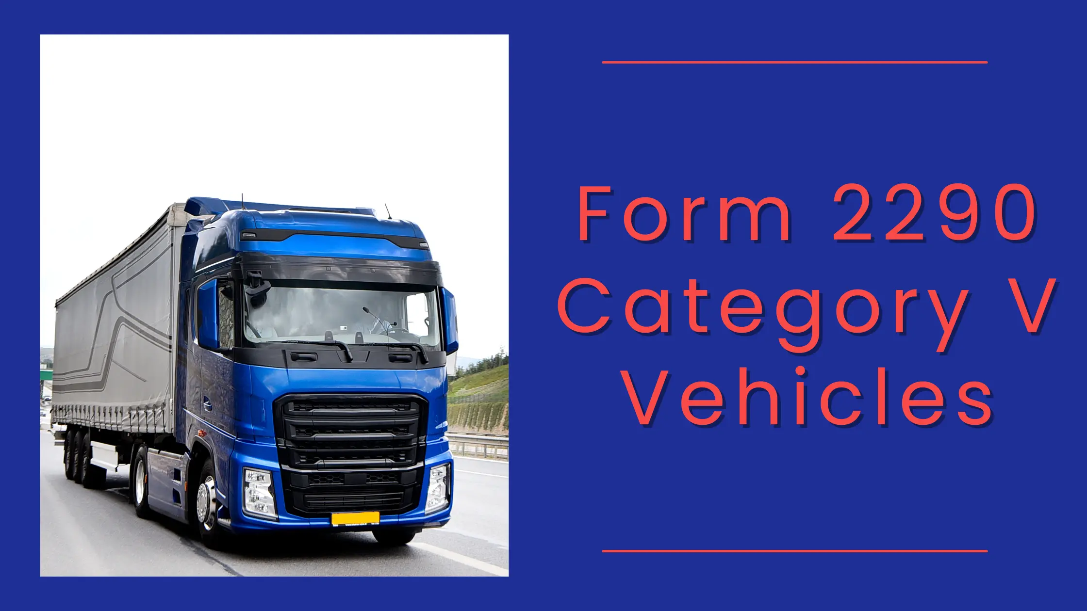 Form 2290 Category V